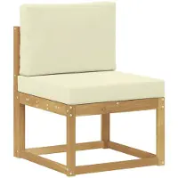 vidaXL Buiten bank set Wit en crèmekleurig 59 x 63 x 73 cm