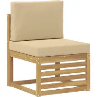 vidaXL Buiten bank set 6 st Wit en Beige Polyester