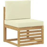 vidaXL Buiten bank set 4 pcs Wit en crèmekleurig 189,5 x 122,5 x 73 cm
