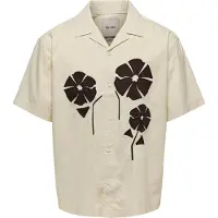 Only & Sons Overhemd 'ONSSEEREN' zwart / wolwit
