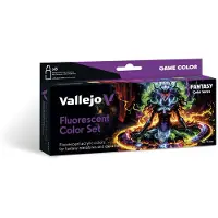 Vallejo Hobbyverf Acrylverf - 72214 Game Color - Fluorescerende Kleurenset - Acryl Set 8x Verf set - 8x 18 ml