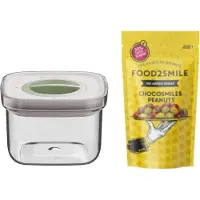 Berghoff & FRIENDS | Food2Smile + Smart Seal 0.40L Chocosmiles Peanuts 85g - Transparant -