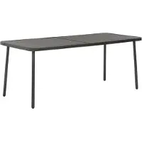 Prolenta Maison Exclusive - Tuintafel, donkergrijs, 180x83x72 cm, staal