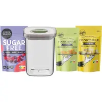 Berghoff & FRIENDS | Food2Smile + Smart Seal 1L Cherry Berry Burst - Mandarin Apple Mingle - Lemon Treats - Transparant -
