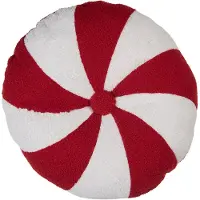 Clayre & Eef Sierkussen Ø 45x7 cm Rood Polyester