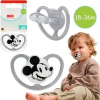 Sarcia.eu DISNEY Mickey Mouse NUK Air fopspeen, orthodontisch, van siliconen, voor baby's 18-36m + etui