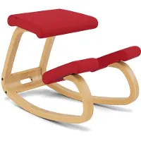 Varier Stokke Variable balans kniestoel Rood/Lichtbruin Tonal