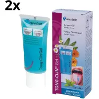 Miradent Tongreinigingsgel Tong-Clin - 2 x 50 ml - Voordeelverpakking