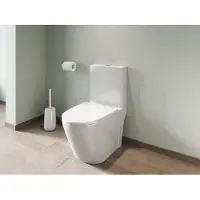 Vente-unique Wit staand toilet in keramiek - NAGILAM