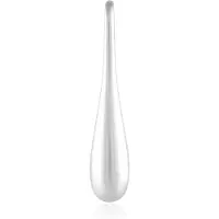 Cavill - Moderne Zilveren Hanger - 925 Sterling Zilver Geplatineerd - Slanke Druppelvorm - Minimalistische Elegante Dames Sieraad - 34x7 mm