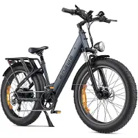 ENGWE E26 ST Elektrische fiets 26 inch Elektrische Fatbike 250W 70Nm 48V 16Ah 140 km Actieradius Shimano 7V Schijfremmen Aluminium E-bike 25 km/u Stad Offroad Sneeuw Strand Berg, Zwart