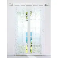 Unyqoos Schuifgordijnen Set van 2 - transparant - 57 x 225 cm - wit