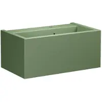 Kerasan Kanaal Keramische wastafel 80x46,5cm, mat groen