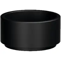 Kerasan Oke Keramische waskom, Ø30cm, mat zwart
