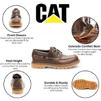CAT () Heren Bruine Leren Lage Laarzen - Colorado Bootlaarzen