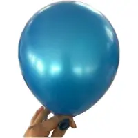 Ballonnenparade 100 stuks - Donker blauwe parelmoer metallic ballon 30 cm hoge kwaliteit