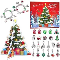 OEM Adventskalender voor meisjes, sieraden, armbandjes, 24 verrassingen