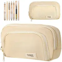 OEM Esthetische pennenhouder/etui met 7 gelpennen, beige, multifunctioneel