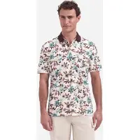No-excess Polo short sleeve printed seablue