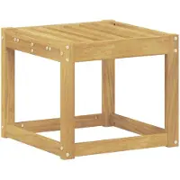 vidaXL - Buitenstoel - Bank - Wit - 43 - x - 43 - x - 37 - cm - Massief - Acacia - Hout