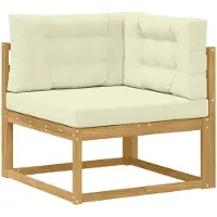 vidaXL Buitenhoekbank Polyester Wit