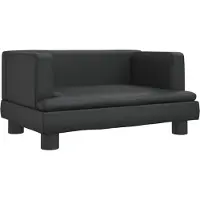 Syfax Hondenmand 60x40x30 cm kunstleer zwart