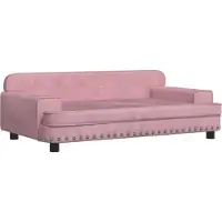 Syfax Hondenmand 90x53x30 cm fluweel roze