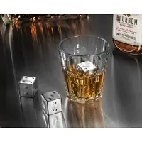 Master Metalen dobbelstenen voor drankjes - Cadeauartikel