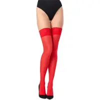 Merry Style MS-SS-J01 Dames Panty - 40 DEN -halsterloos - Polyamide - Rood - M-L