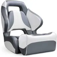 BREG Flip-Up Stuurstoel - Bootstoel - Ergonomisch - Hoge Rugleuning - Vinyl