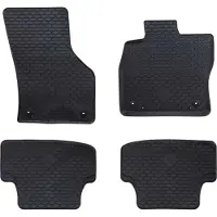 Syfax Autovloermat 4 stuks Zwart geschikt voor Audi A3 2012-2020 Rubber