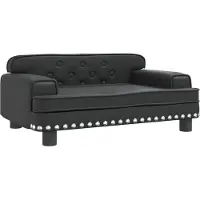 Syfax Hondenmand 70x45x30 cm kunstleer zwart
