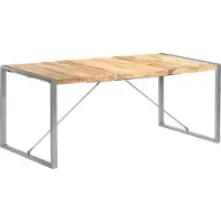 Syfax Eettafel 180x90x75 cm massief ruw mangohout