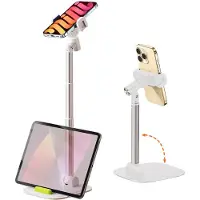 Unyqoos Verstelbare en inklapbare telefoonhouder voor tafel en bureau gebruik