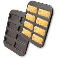 Unyqoos Kleine rechthoekige bakvorm van koolstofstaal voor perfect gebak en cake