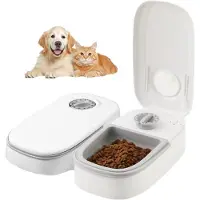 Unyqoos Automatische voederautomaat met timer voor katten en kleine honden, 700 ml