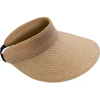Unyqoos Elegante Zomerstrohoed voor Dames met Brede Rand en UV-bescherming, Perfect voor Strand en Tuin