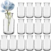 Unyqoos Set van 15 decoratieve mini vazen voor tafeldecoratie en evenementen