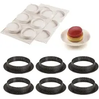 Unyqoos Set van zes glazen bakvormen voor heerlijke mini-cakes en desserts