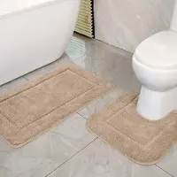 Unyqoos Zachte en Absorberende Badmatset met Antislip voor Badkamer en Toilet