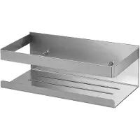 Unyqoos Stijlvolle Roestvrij Stalen Doucheplank voor Badkamer Zonder Boren, Waterdichte Organizer