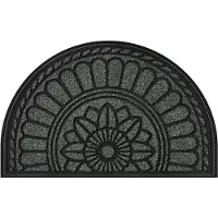 Unyqoos Antislip Vuilvangmat met Robuuste Rubberen Coating voor Buiten en Binnen, 45 x 75 cm, Grijs