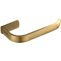 Unyqoos Stijlvolle wandgemonteerde toiletpapierhouder in retro ontwerp met geborstelde bronzen afwerking voor badkamer