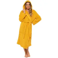Unyqoos Luxe en comfortabele damesbadjas van badstof voor thuis en sauna