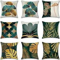 Unyqoos Set van 9 moderne decoratieve kussenhoezen voor woonkamer en slaapkamer