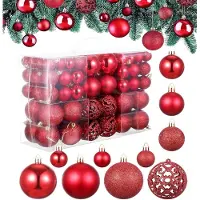 Unyqoos Set van 50 en kleurrijke kerstballen voor sfeervolle kerstdecoratie