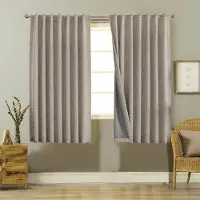Unyqoos Ondoorzichtige gordijnen met linnenlook voor optimale warmte- en lichtregulatie