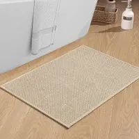 Unyqoos Binnenhuis Antislip Badmat 43 x 61 cm met Waterabsorberende Functie en Makkelijk Onderhoud