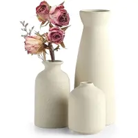 Unyqoos Stijlvolle keramische vazenset voor diverse bloemstukken en interieurdecoratie