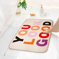 Unyqoos Absorberende en Antislip Beige Badmat voor Comfortabele Badkamerervaring